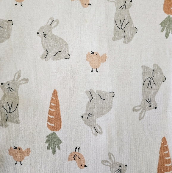 NWT Carter's Child Of Mine Easter Bunny 2-pc Footed Pajamas Set Size 24 Mos - Picture 2 of 3